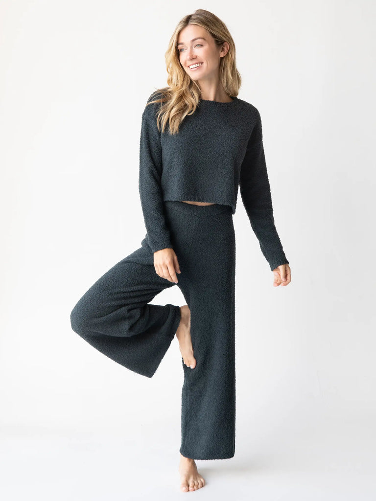 Cozy Up Pant & Sweater Set - Charcoal-view 1