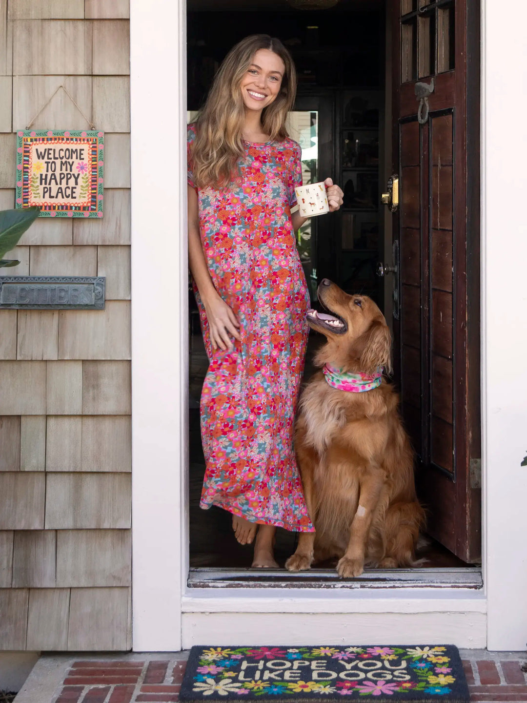 Frankie Knit Cotton Tee Midi Dress