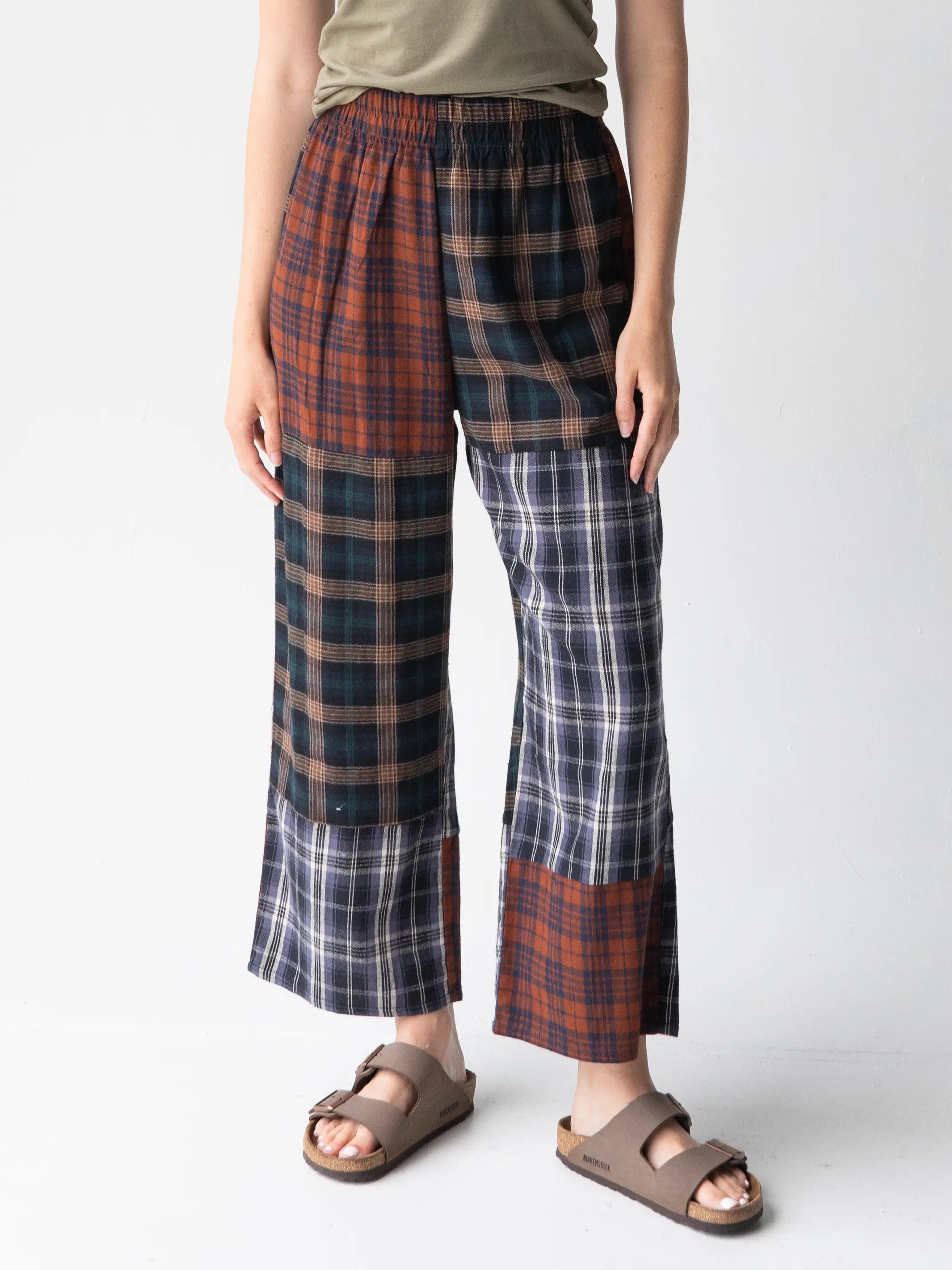 【MONSE】NAVY Vintage Plaid Trouser pants Racing Stripe Vintage Plaid Pants by Monse | Rent the Runway