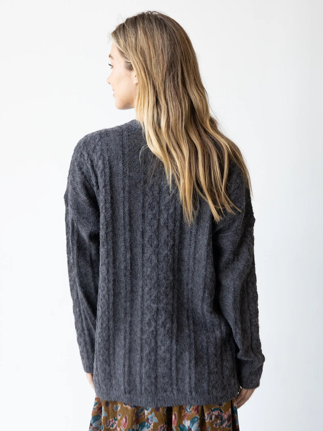 So Soft Grandpa Cardigan Charcoal – Natural Life