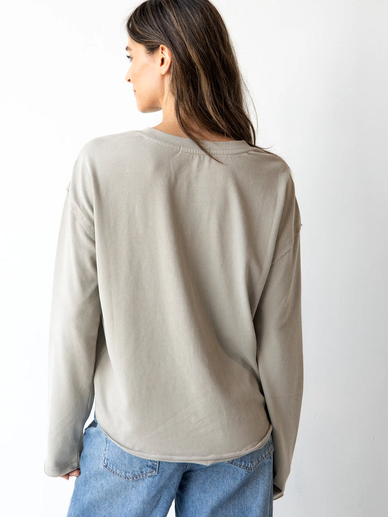 Oversized Maia Top - Ash-view 3