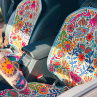 UWOOD Autobedel, mooie madeliefjes, bloemen, luchtventilatie, schattige auto-interieurbekleding, 4 stuks met verschillende maten (zwart UWOOD Autobedel, mooie madeliefjes, bloemen, luchtventilatie, schattige auto-interieurbekleding, 4 stuks met verschillende maten (zwart