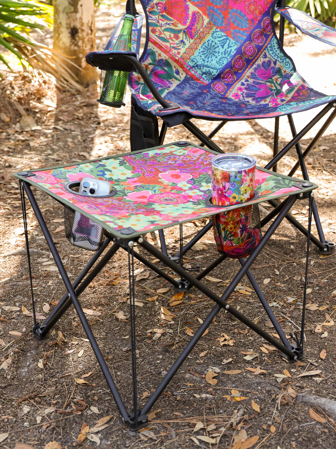 Happy Camp Table Pink Painted Garden – Natural Life