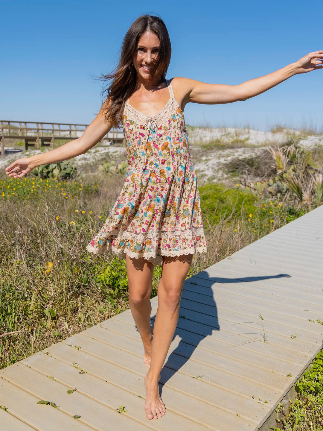 Cotton & Lace Romper