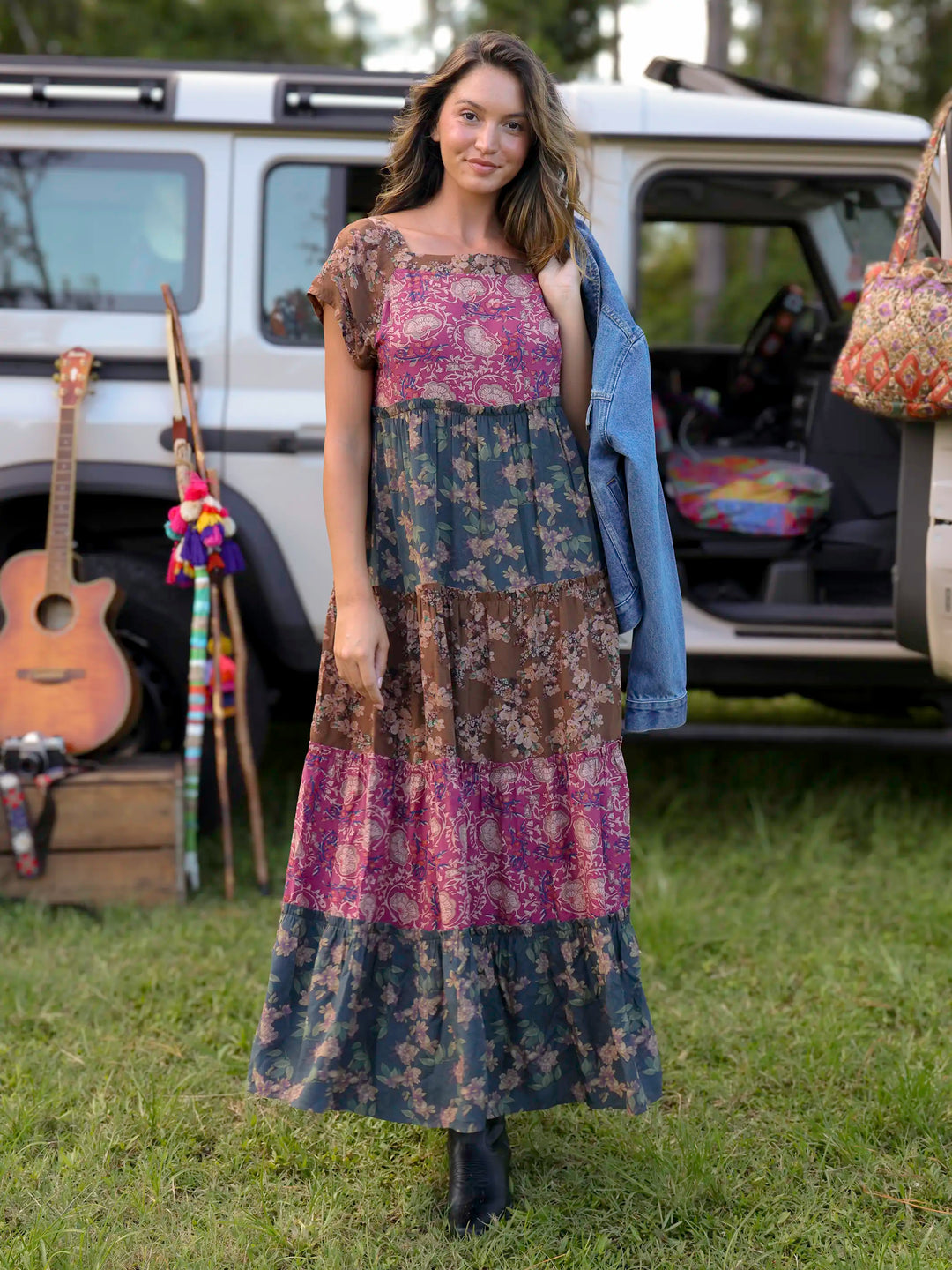 Berkley Maxi Dress - Mauve India Vines