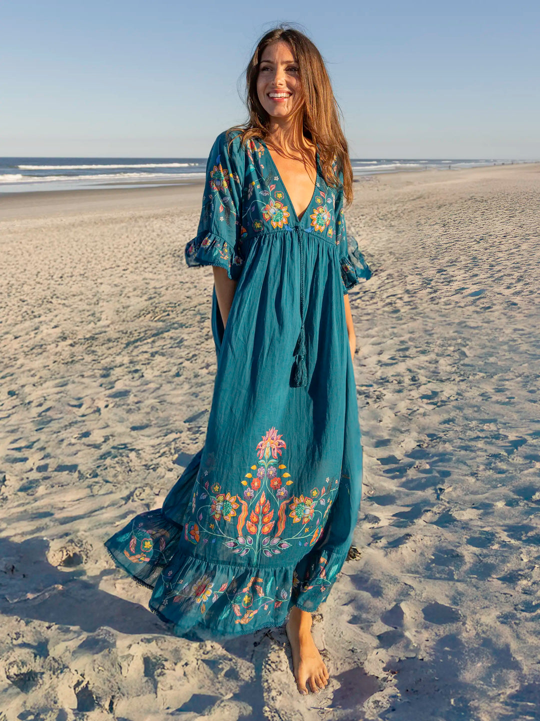 Capri Cotton Maxi Dress