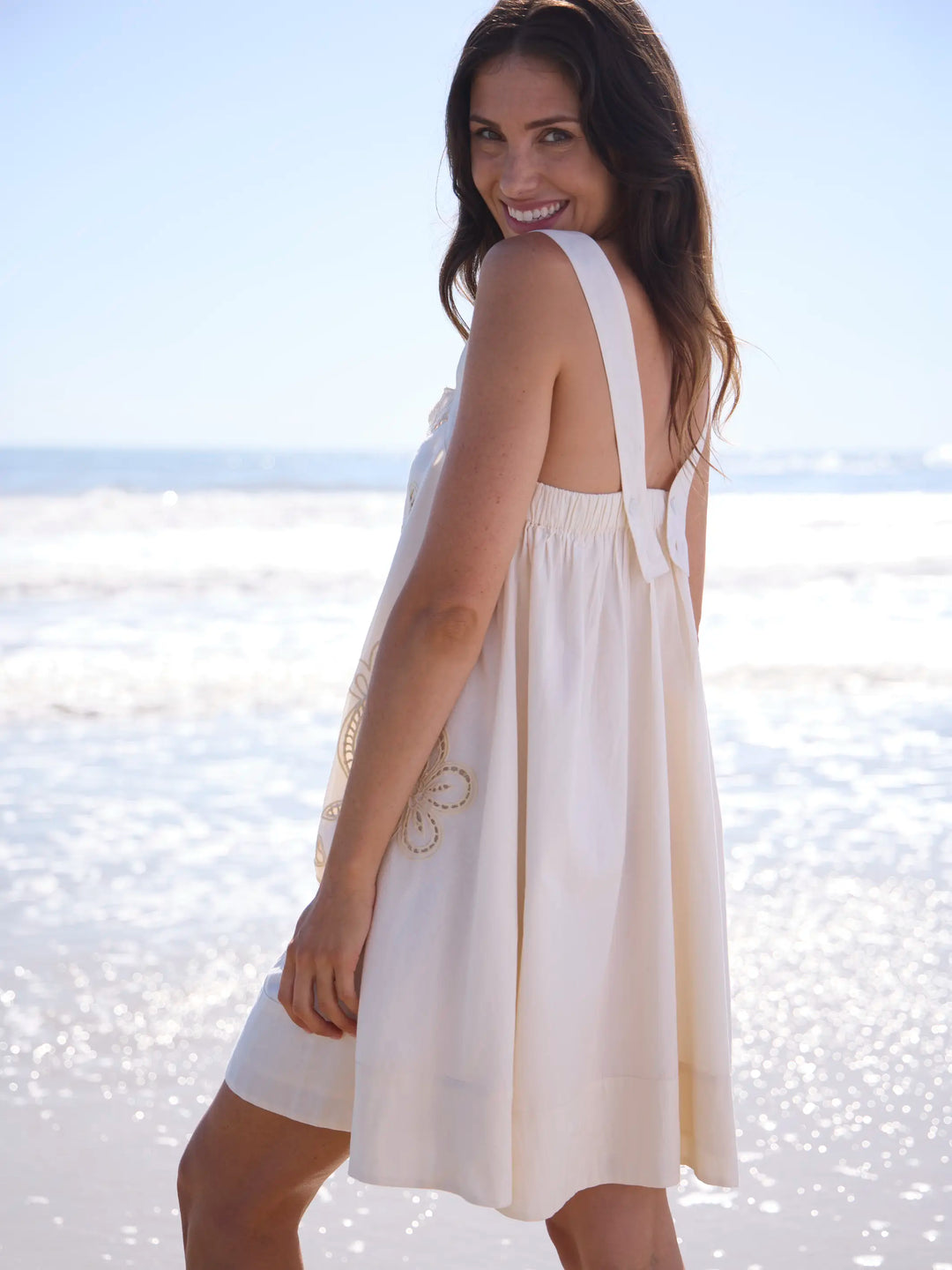 Sadie Cotton Eyelet Mini Dress