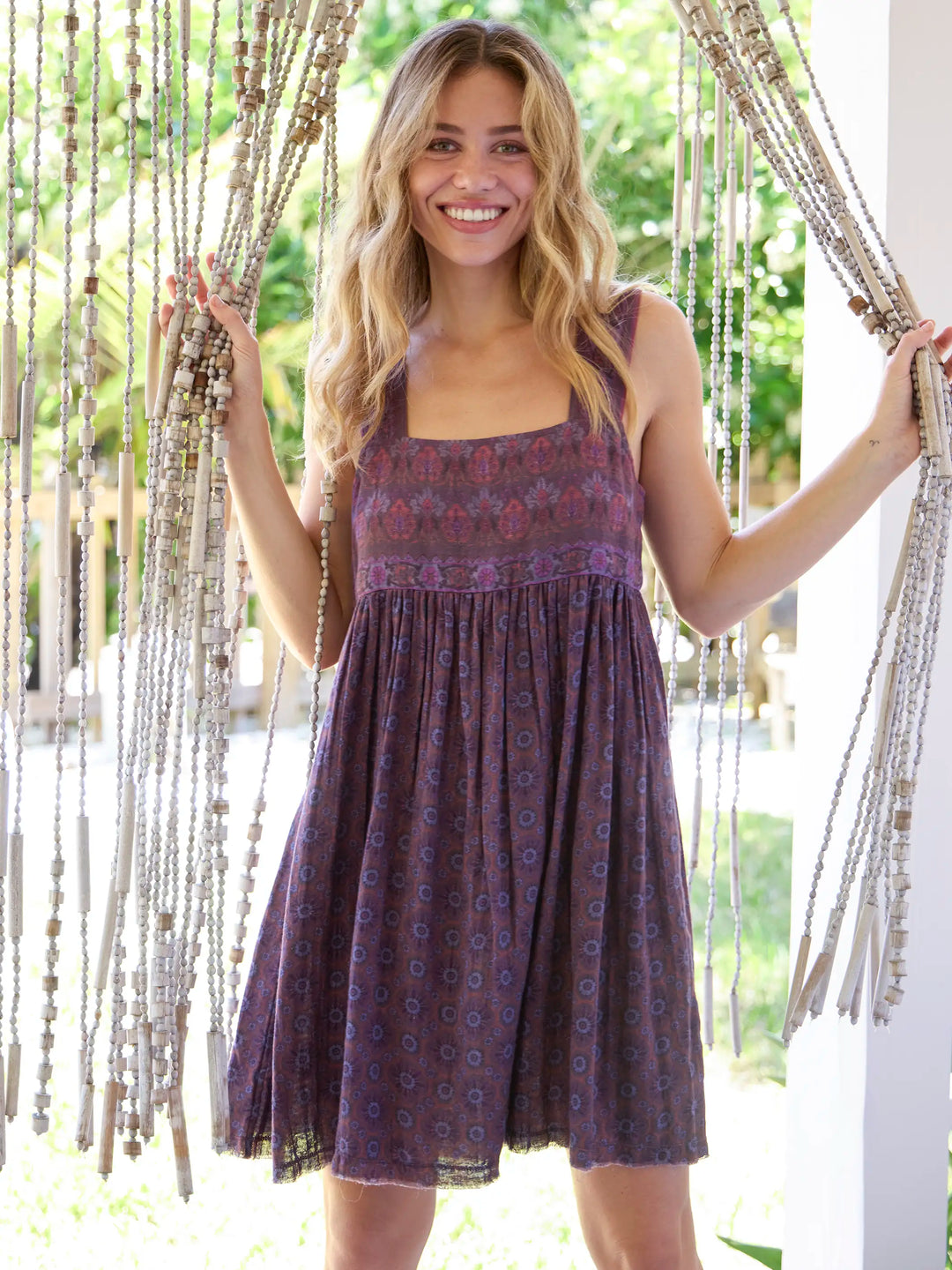 Tricia Reversible Cotton Mini Dress
