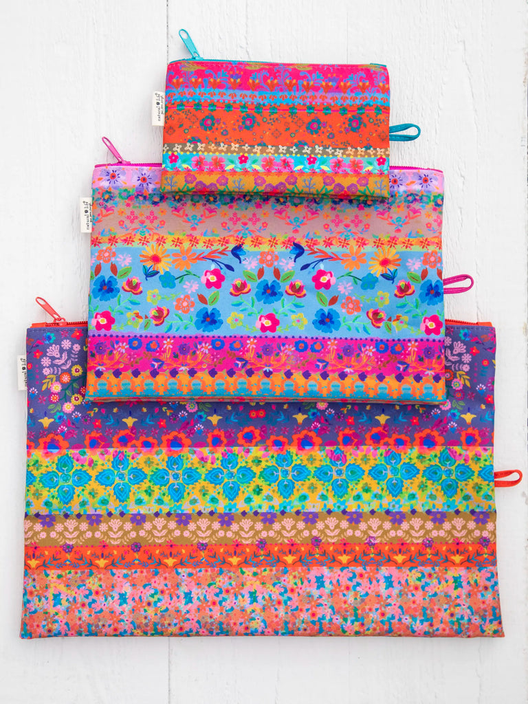 Anything & Everything Pouch Set - Border Print-view 2