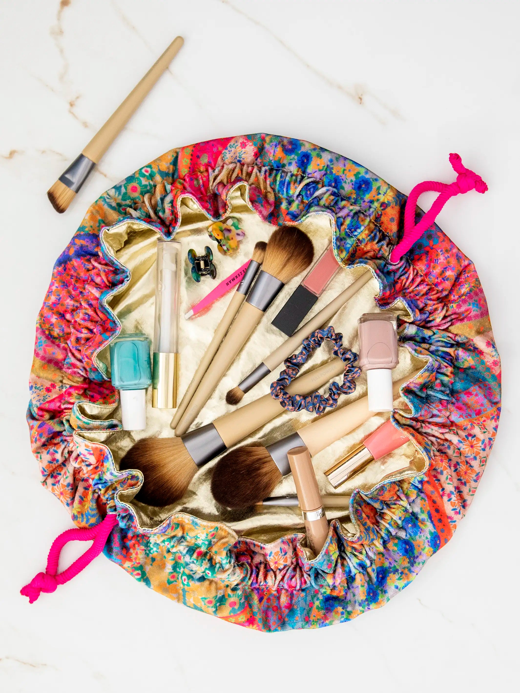 Drawstring cosmetic bag diy hot sale