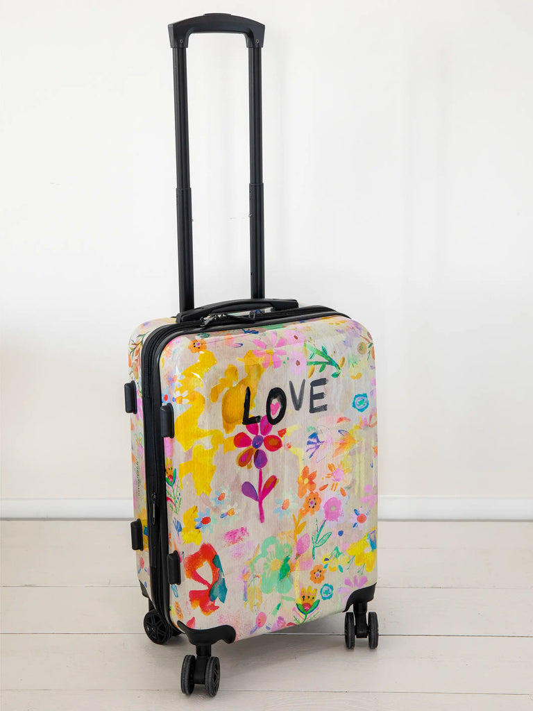 Travel Happy Carry-On Suitcase - Life Is A Canvas Love-view 1