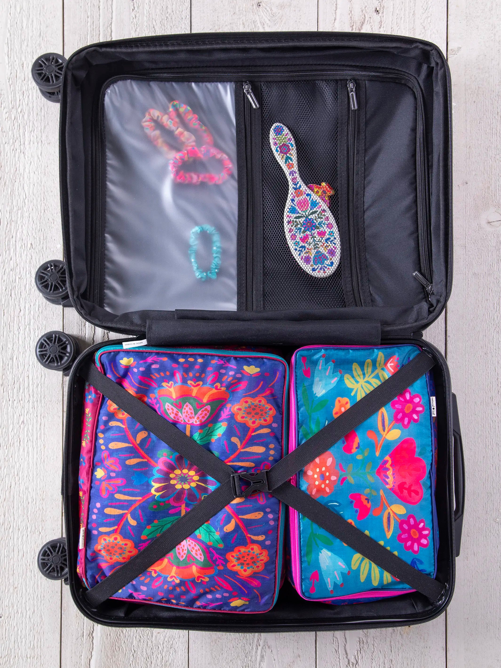 Travel Happy Carry-On Suitcase - Jewel Borders – Natural Life