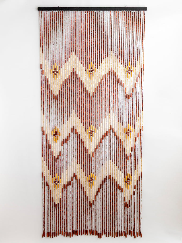 Bungalow Beaded Curtain|Terracotta-view 1