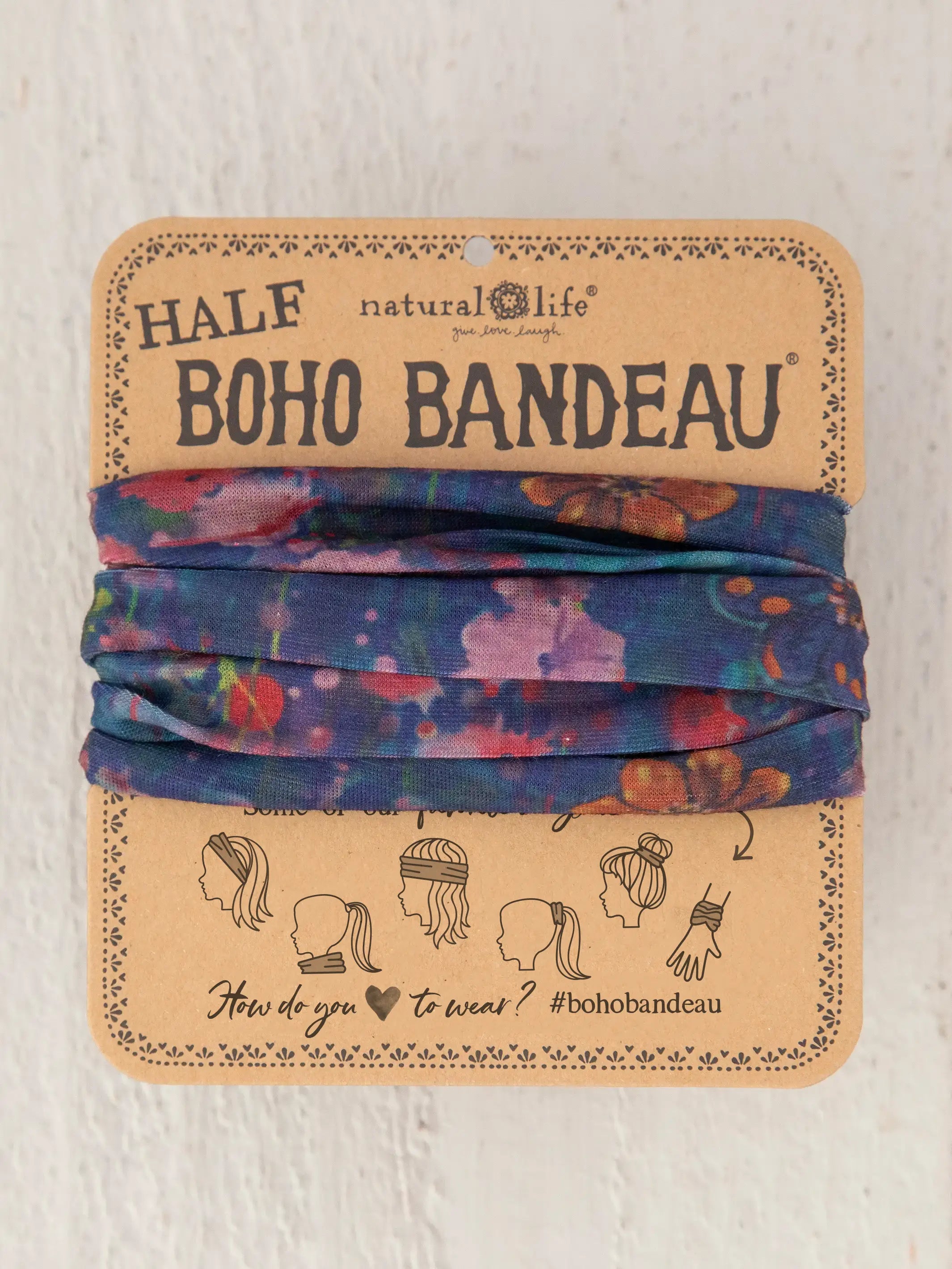 Half Boho Bandeau® Headband - Pink Patchwork – Natural Life