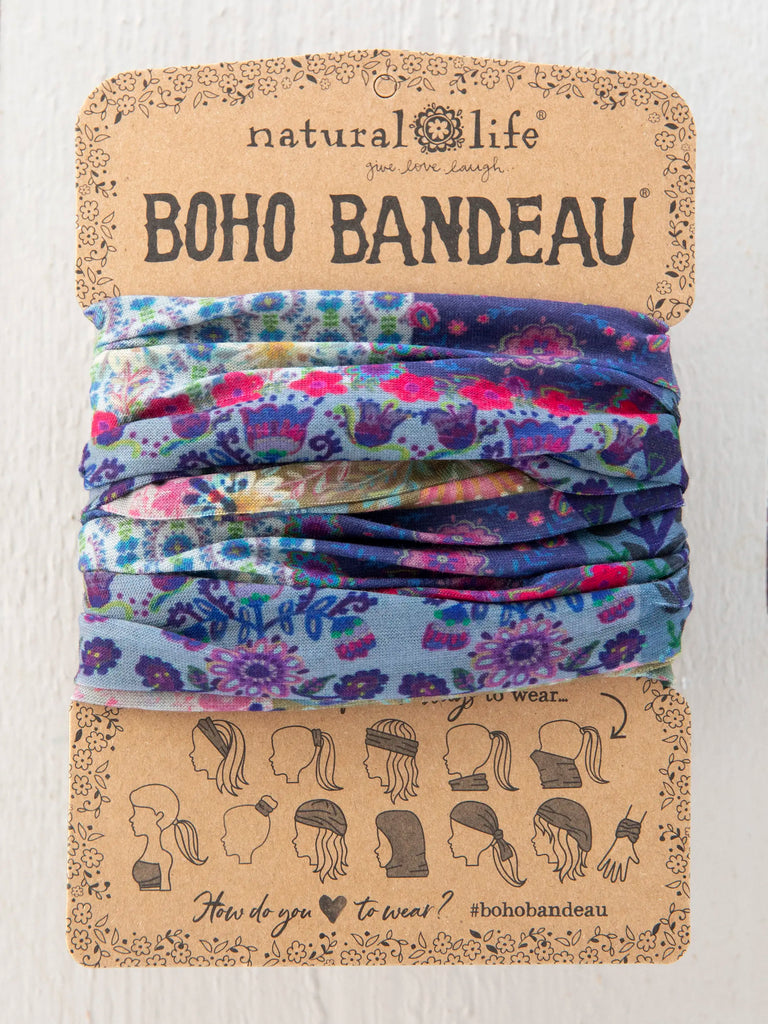 Full Boho Bandeau® Headband - Mandala Borders Patchwork-view 1