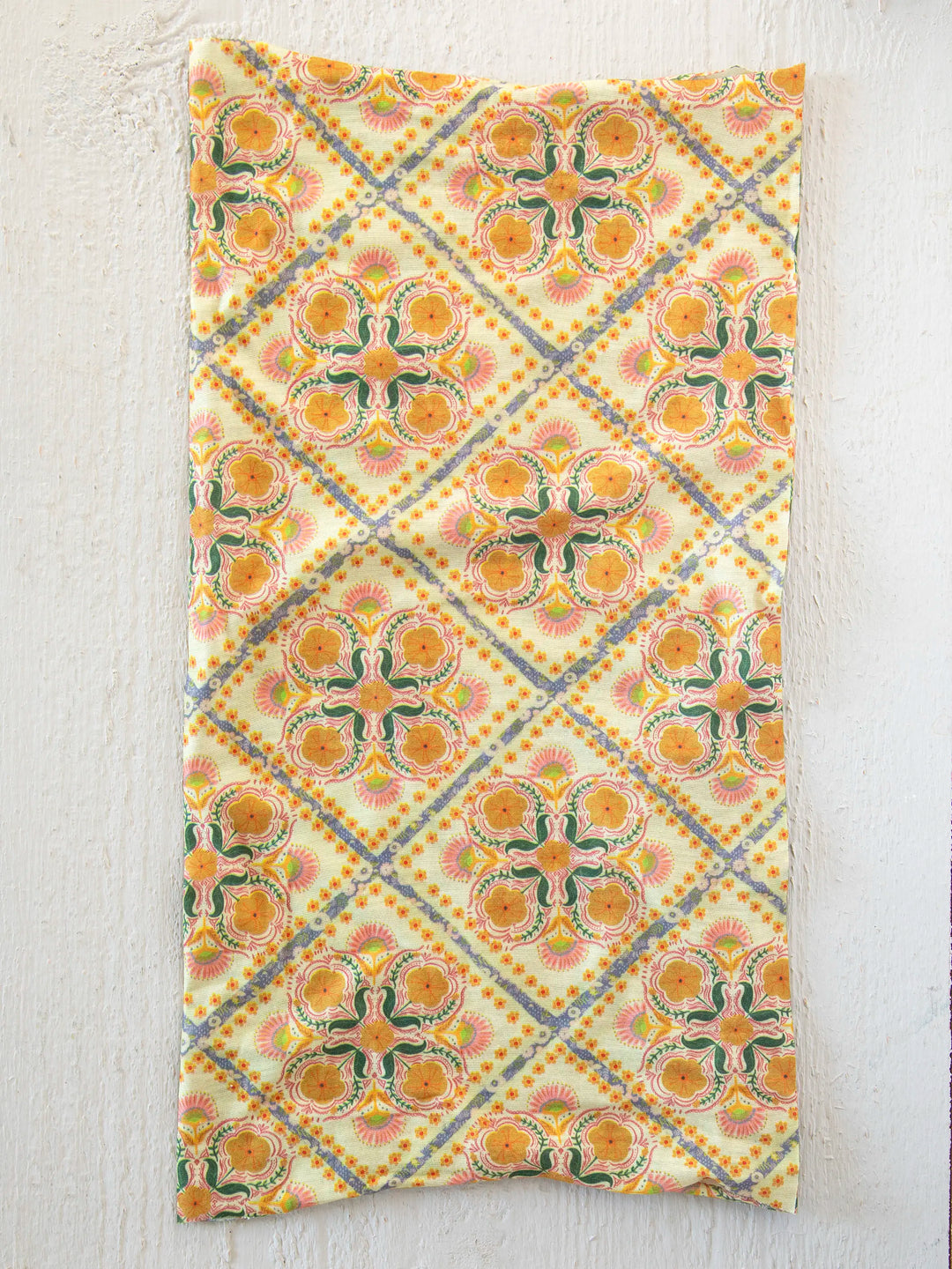 Full Boho Bandeau® Headband - Diamond Block Cream