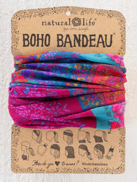 Full Boho Bandeau® Headband - Jewel Positano Scarf-view 1