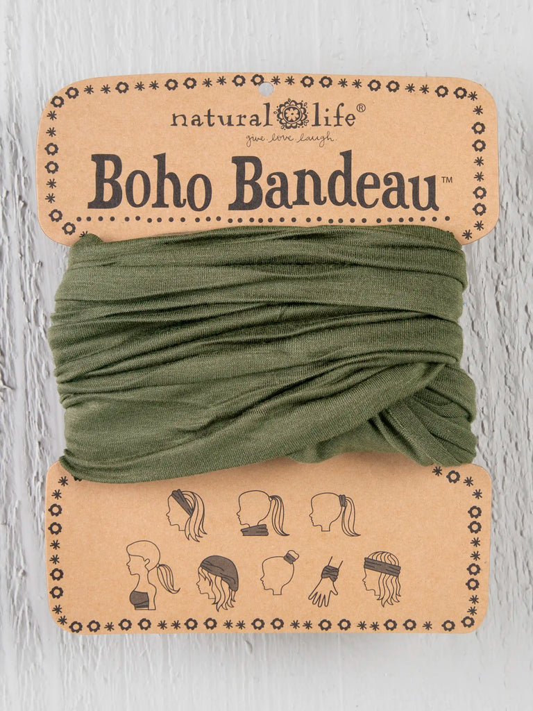 Solid Boho Bandeau|Olive-view 1