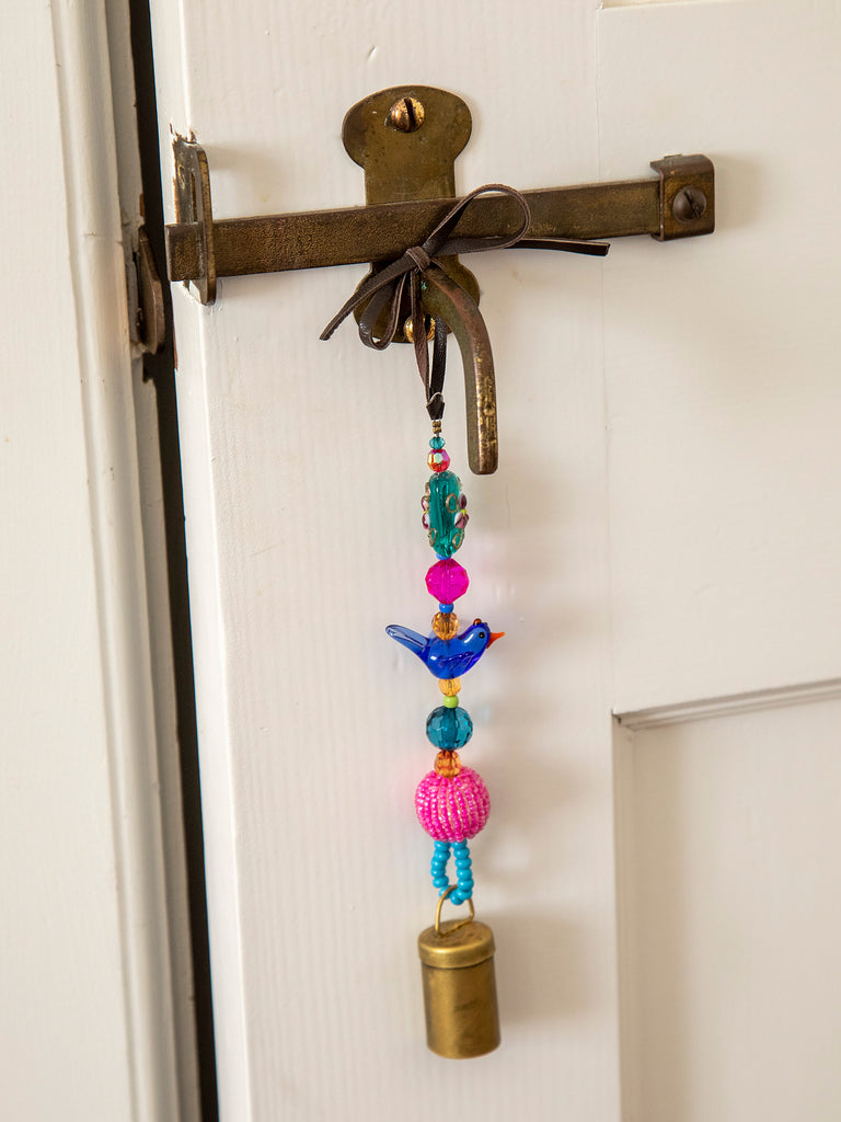Boho Beaded Bell|8in-view 3