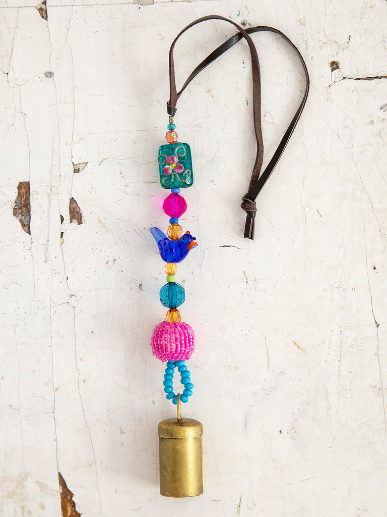 Boho Beaded Bell|8in-view 1