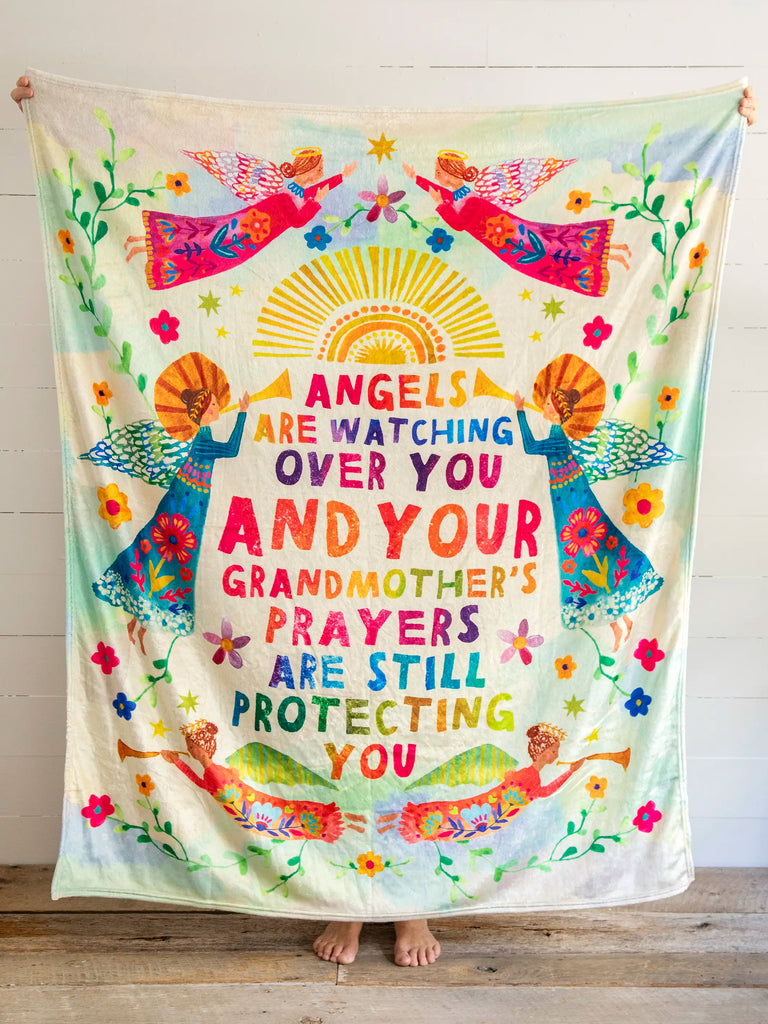 Cozy Throw Blanket - Grandma's Prayers-view 1