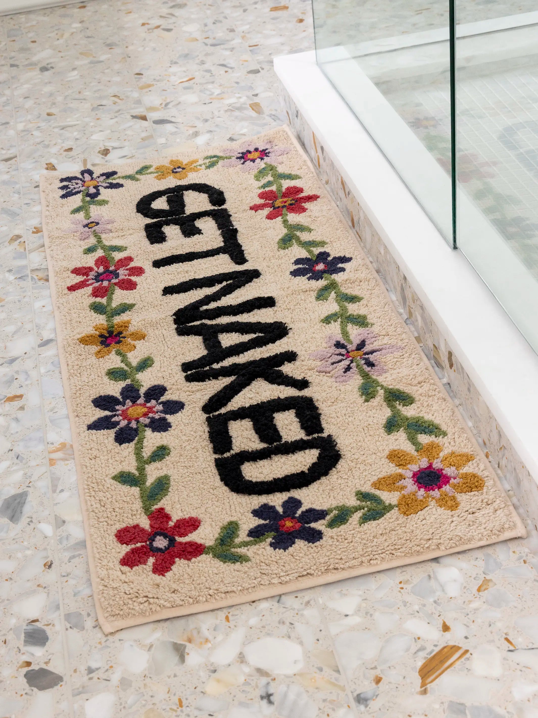 Tufted Runner Bath Mat - Taupe Get Naked - Thumbnail 3