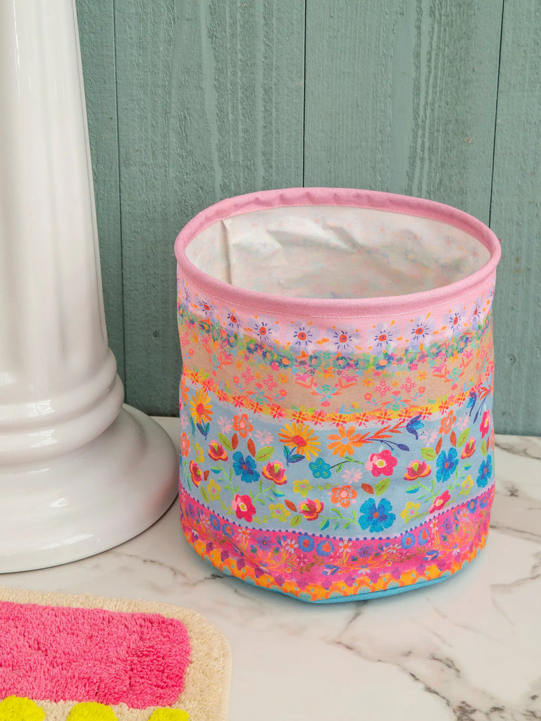 Collapsible Storage Bin - Floral Border-view 1