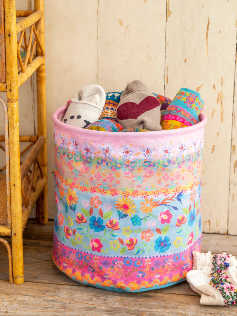 Collapsible Storage Bin - Floral Border-view 3