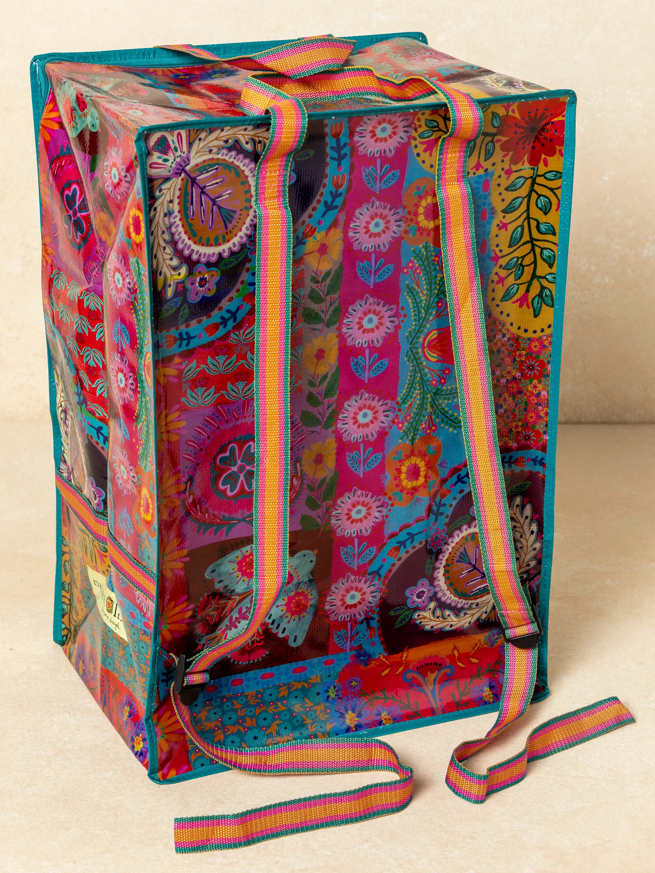 XL Backpack Tote Bag - Magenta Patchwork – Natural Life