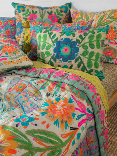 Bungalow Reversible Cotton Quilt - Free Spirit-view 1