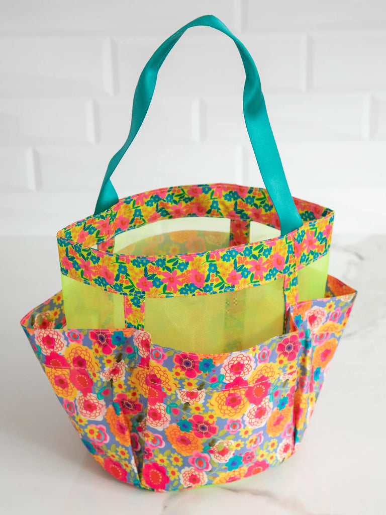 Mini Collapsible Storage Bins, Set of 2 - Floral-view 2