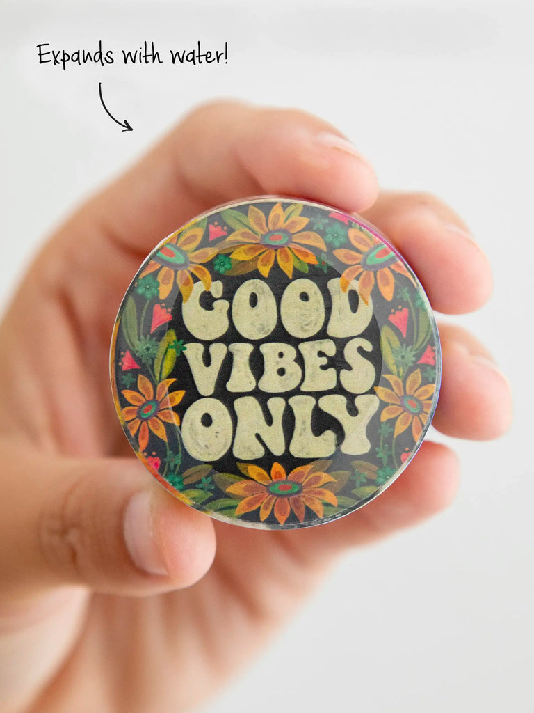 So Soft Washcloth - Charcoal Good Vibes Only-view 1