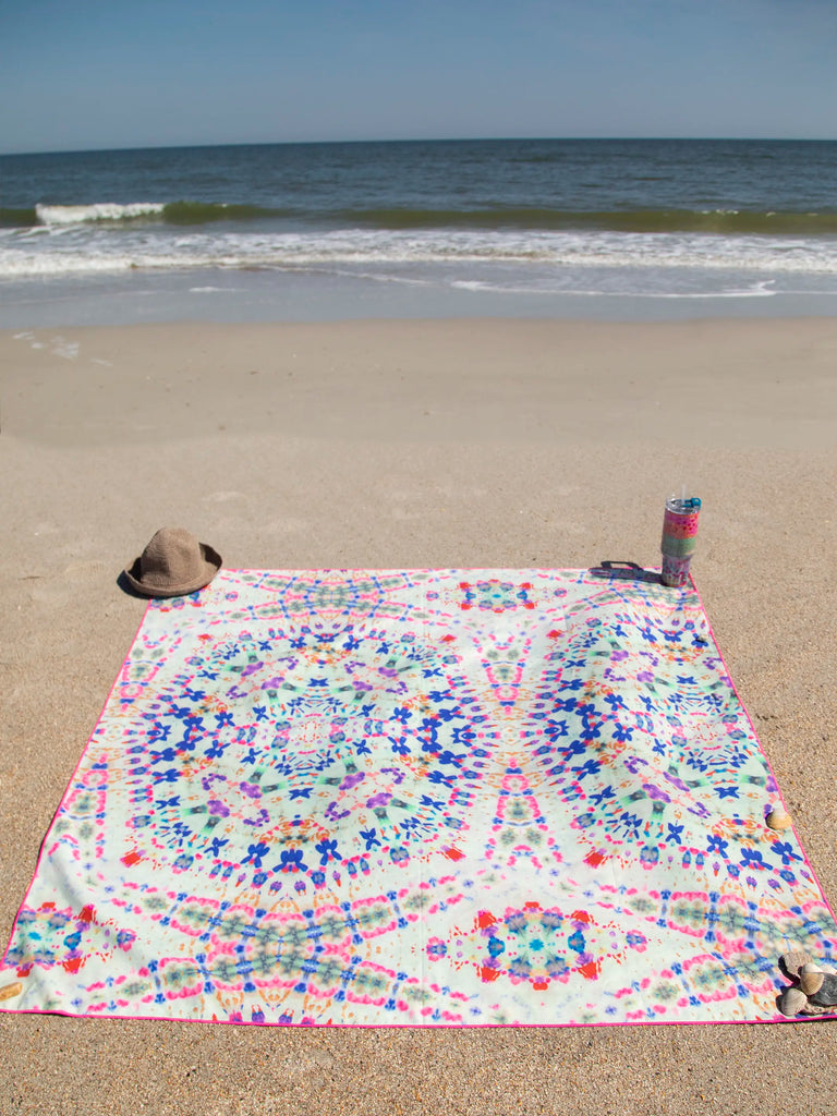 XL Double-Sided Beach Towel - Live Sunshine-view 2