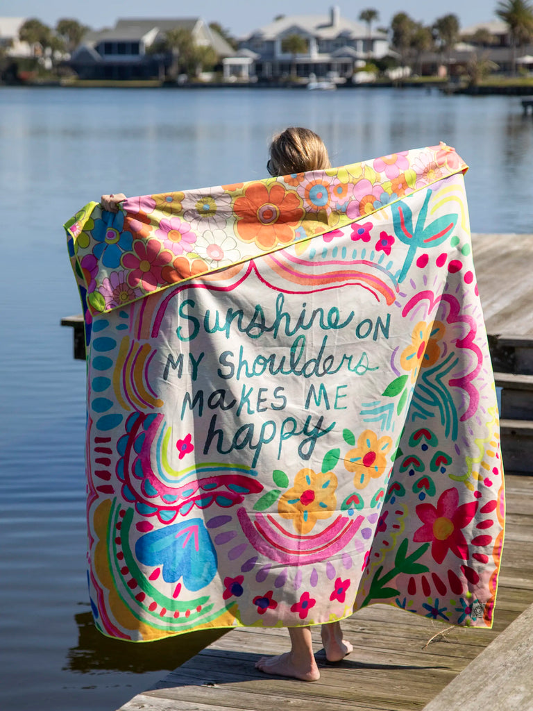 XL Double-Sided Beach Towel - Sunshine on My Shoulders-view 1