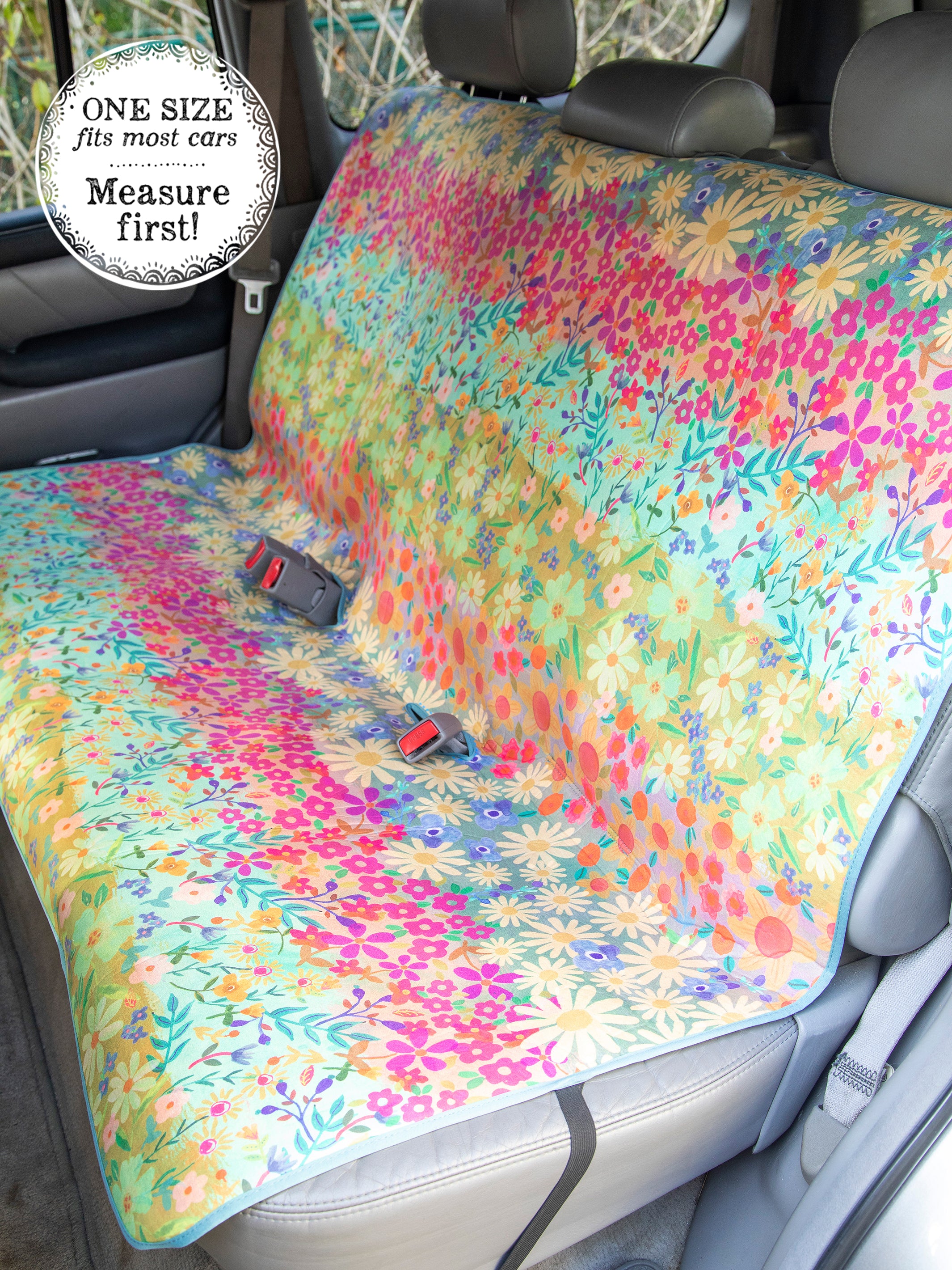 Back Car Seat Cover Patchwork Natural Life