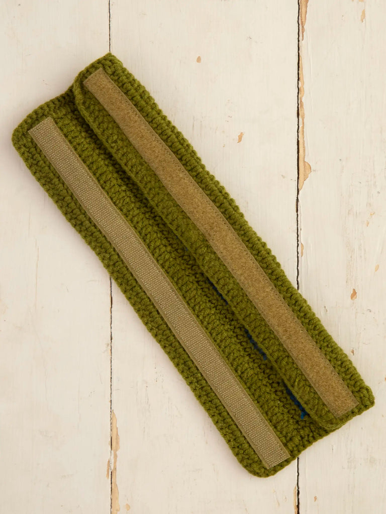 Crochet Seatbelt Cover - Olive-view 3