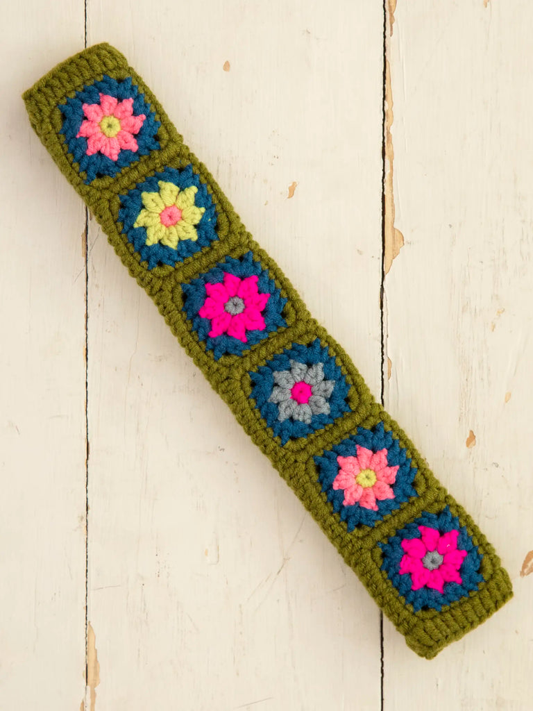 Crochet Seatbelt Cover - Olive-view 2
