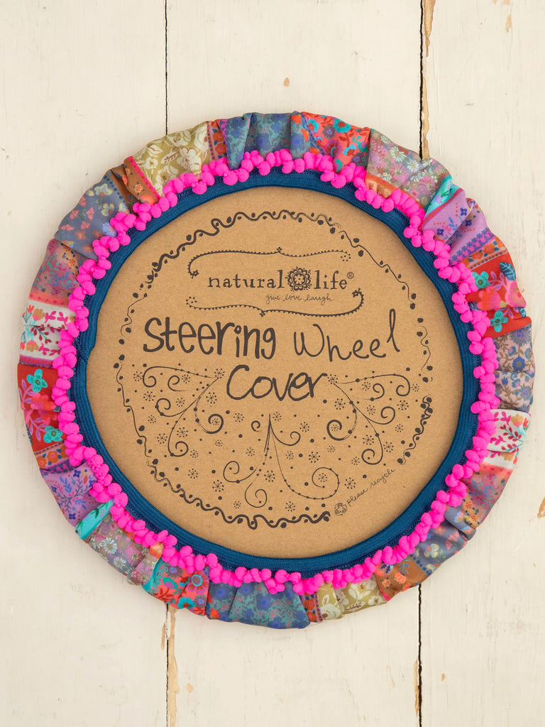 Steering Wheel Cover, 15" - Patchwork-view 2