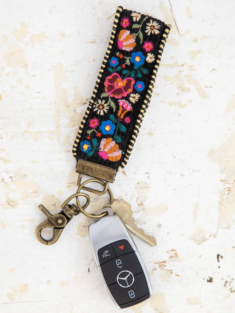 Embroidered Key Chain - Black – Natural Life