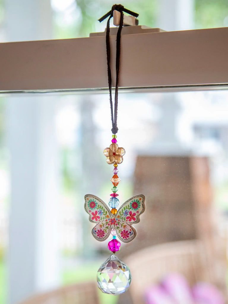 Butterfly Crystal Sun Catcher-view 2