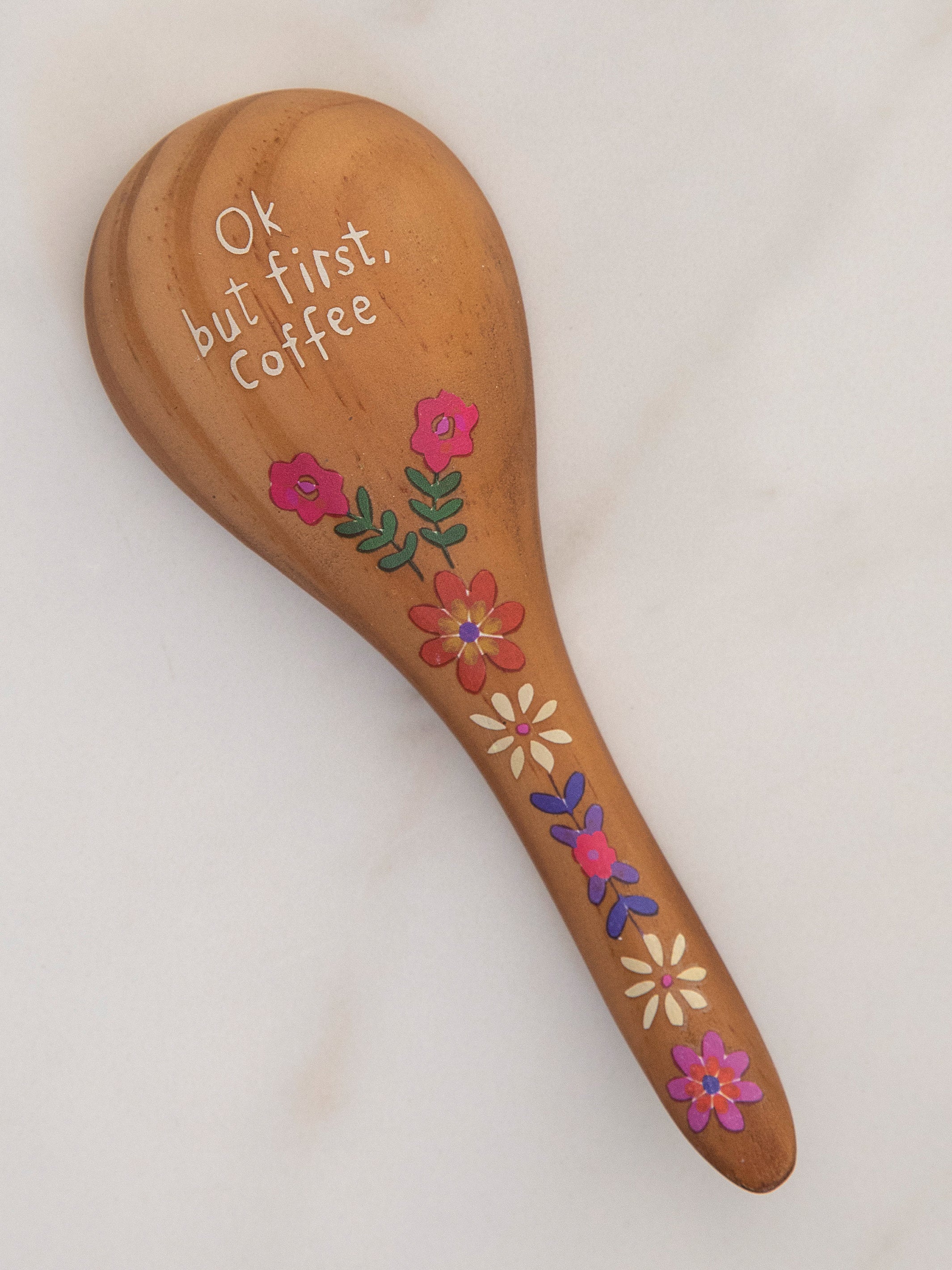 Wooden Coffee Scoop - But First Coffee - Thumbnail 3
