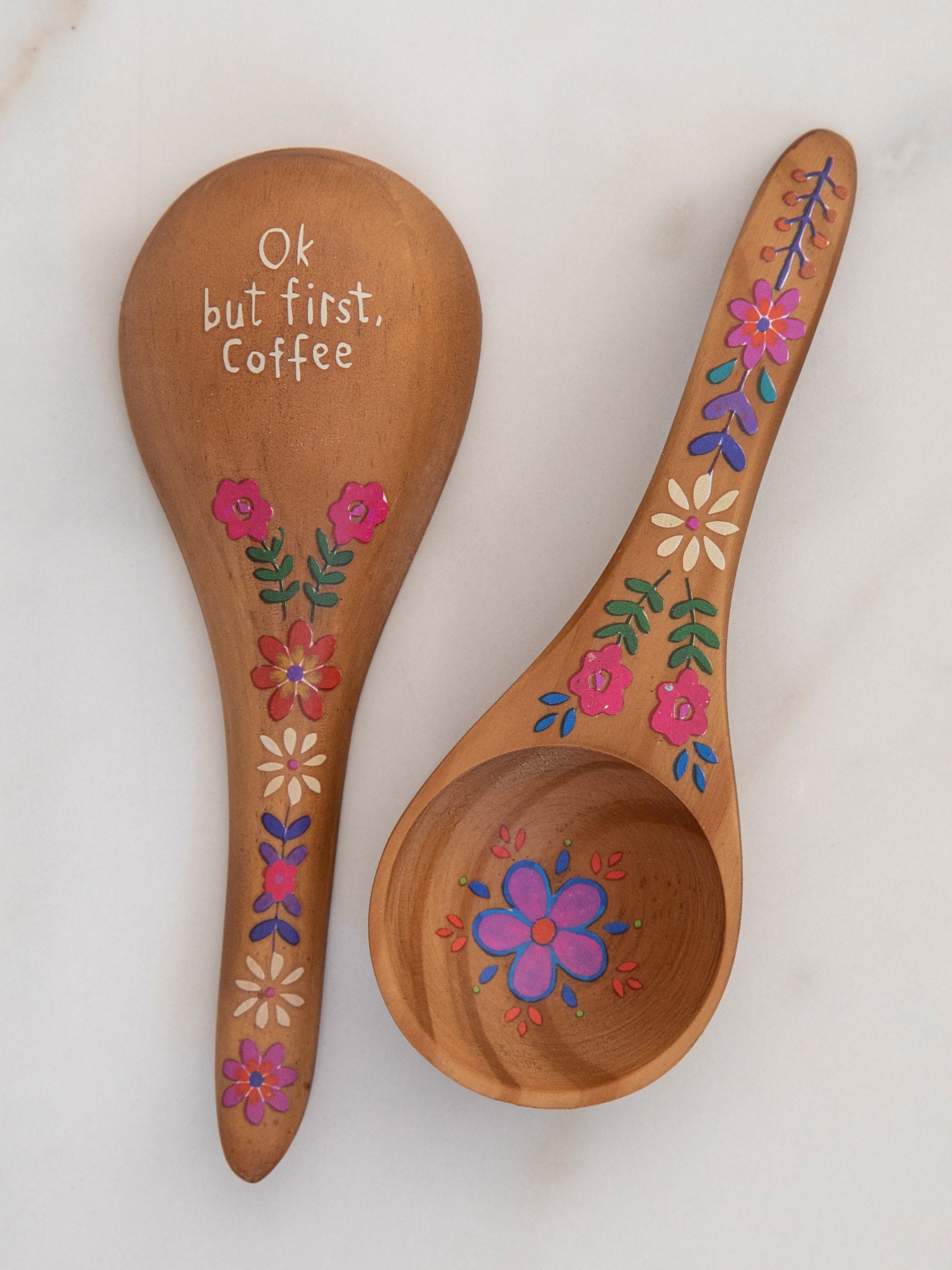 Wooden Coffee Scoop - But First Coffee - Thumbnail 2