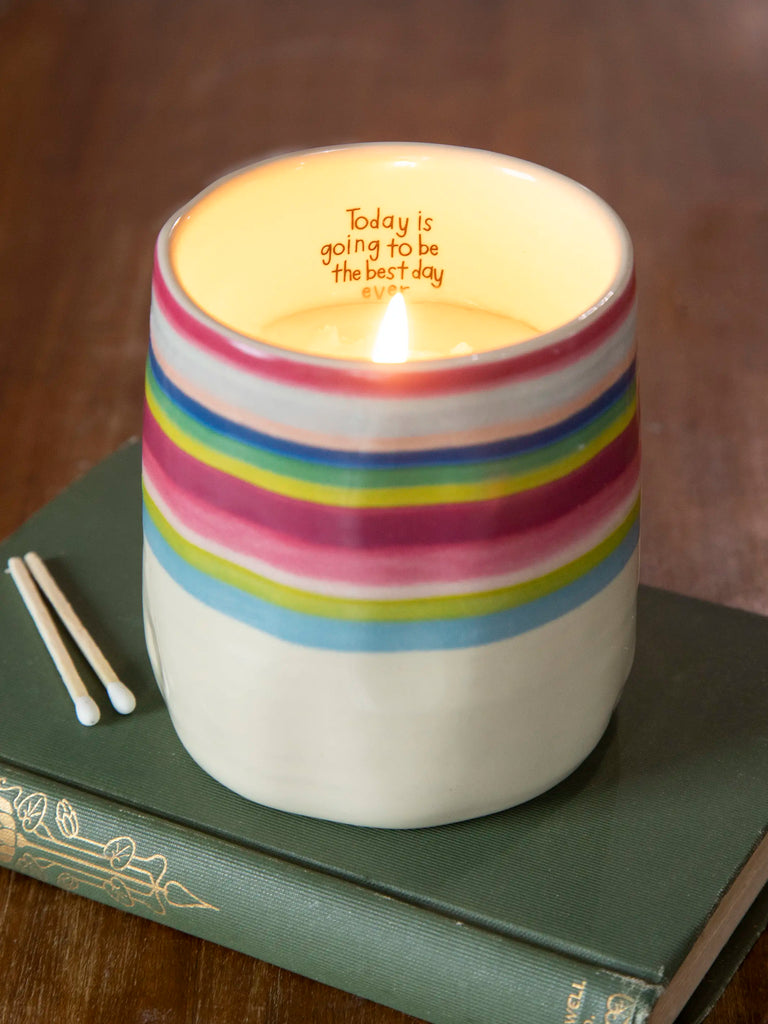 Secret Message Mug Candle - Today Is Going To Be The Best-view 1