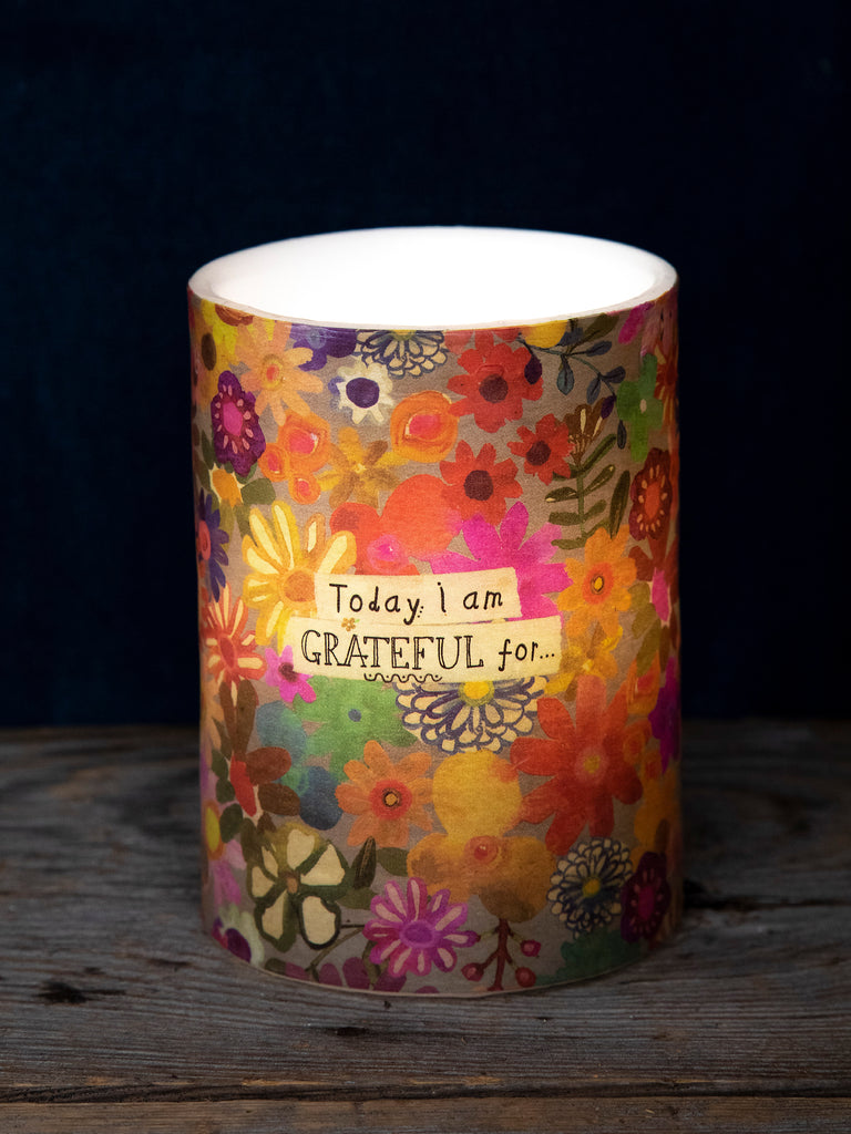 Flameless Candle - I Am Grateful-view 1