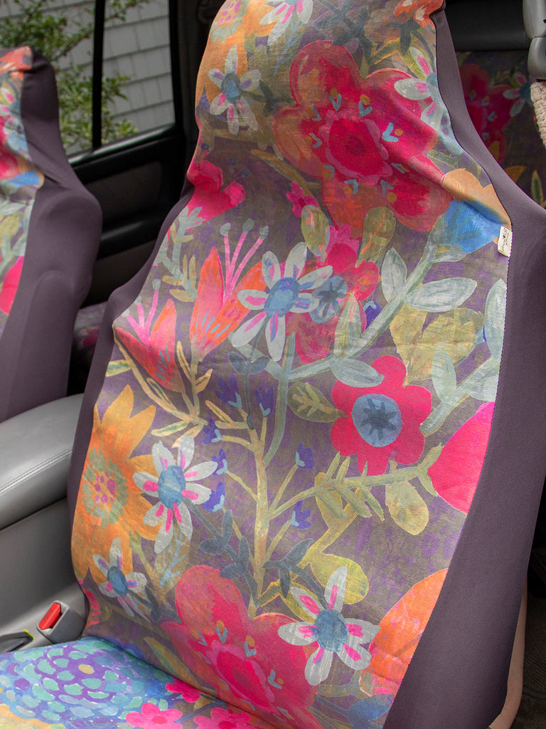 Car Seat Cover|Front Vintage Floral-view 2