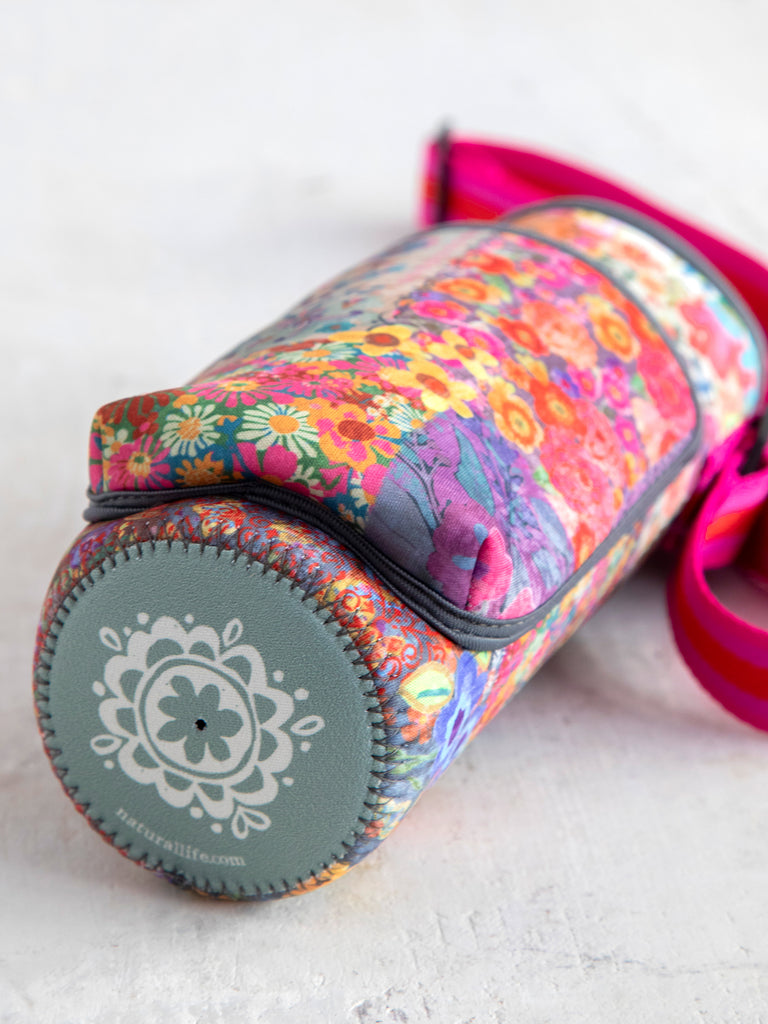 Water Bottle Carrier|Pink Patchwork-view 3