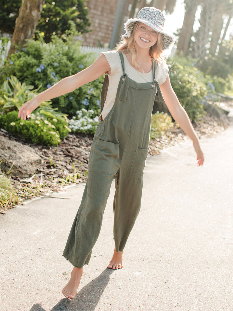 Carly Jumpsuit|Olive-view 1