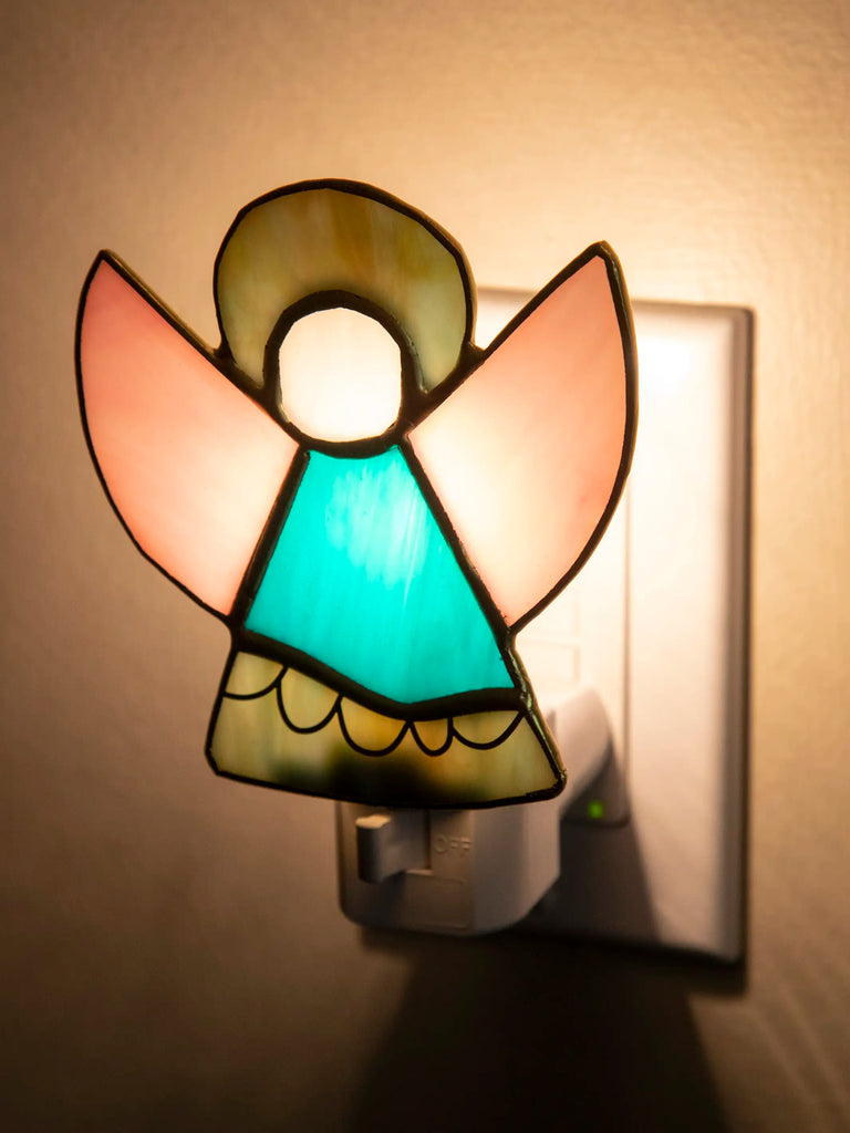 Stained Glass Night Light - Angel-view 1