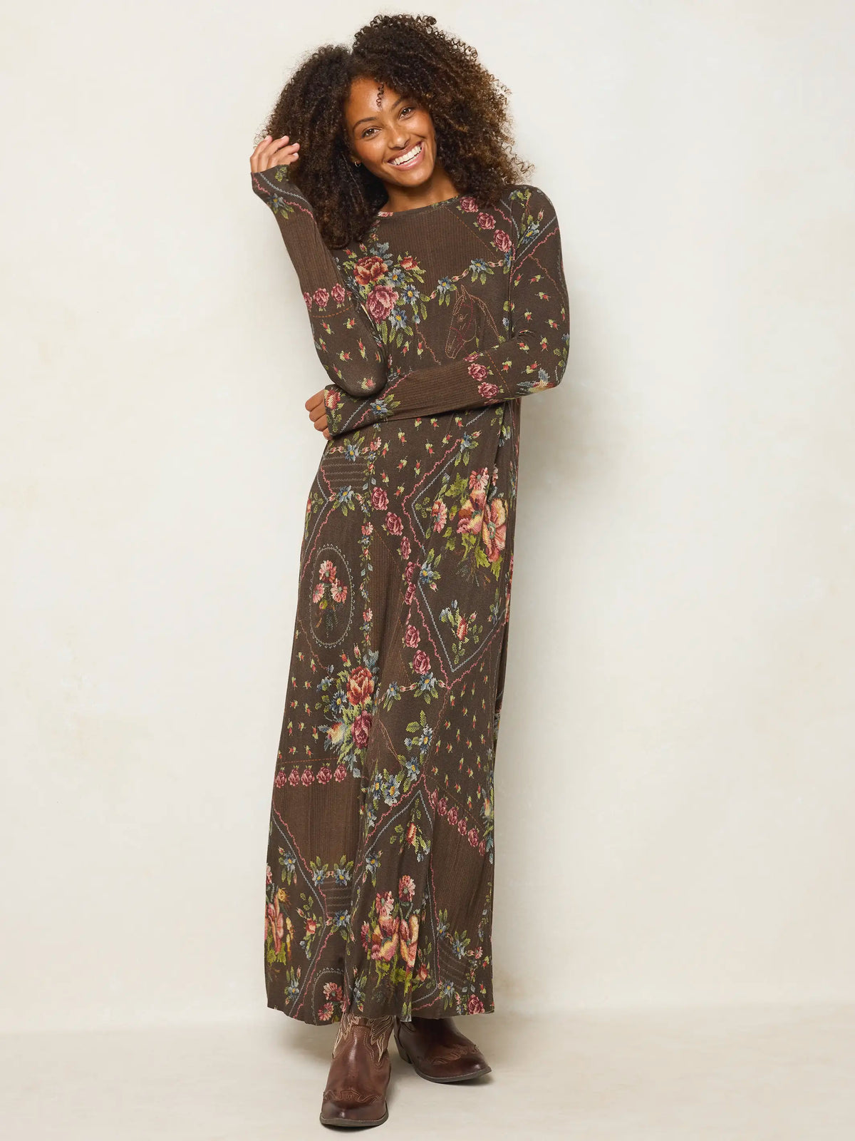maxi dress pattern with sleeves Stevie 