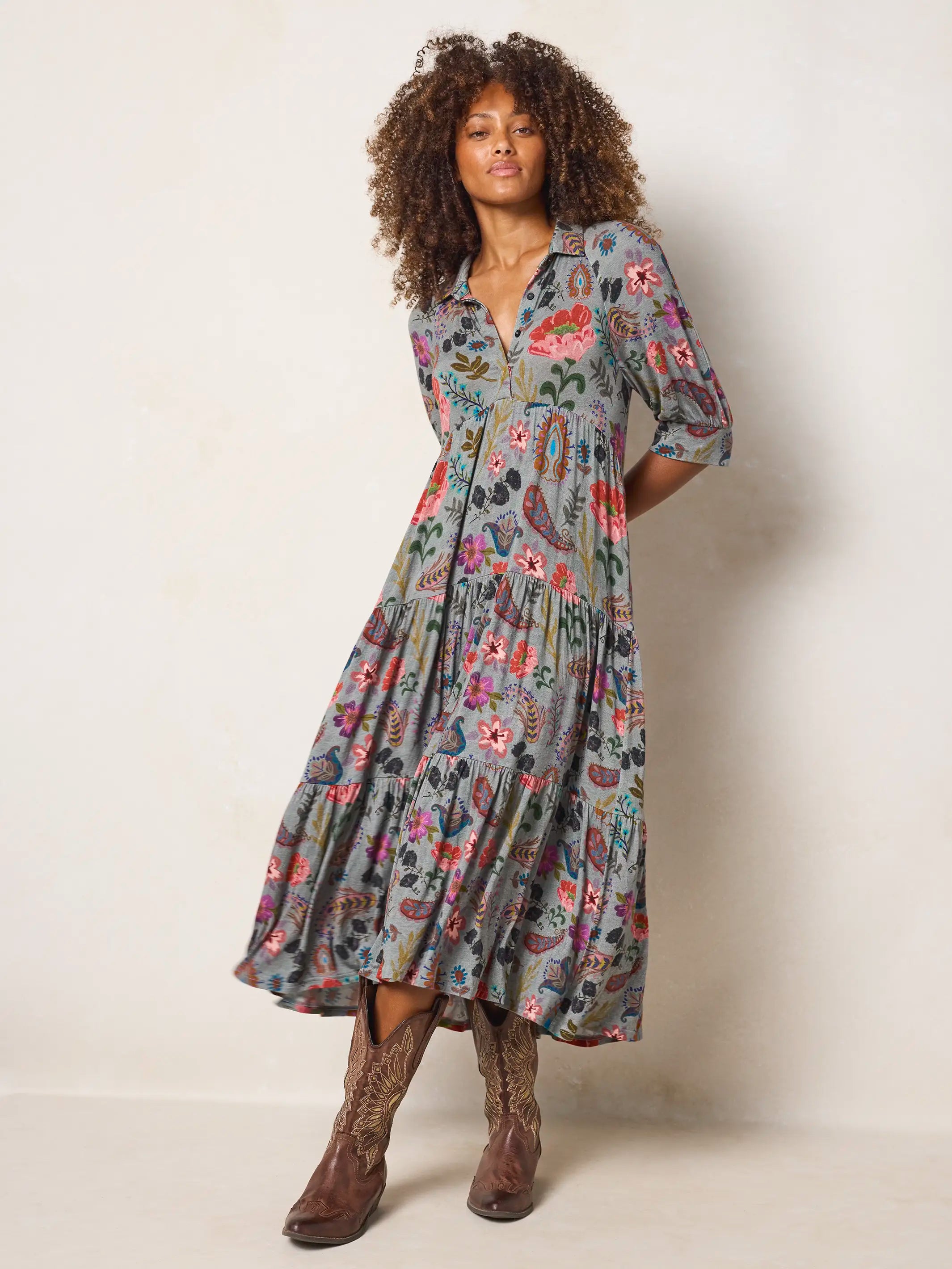 petite midi boho dress Shop Boho, Colorful And Cute Dresses Beige by eci Embroidered slip ons Color:Apircot Petite Studio creates high